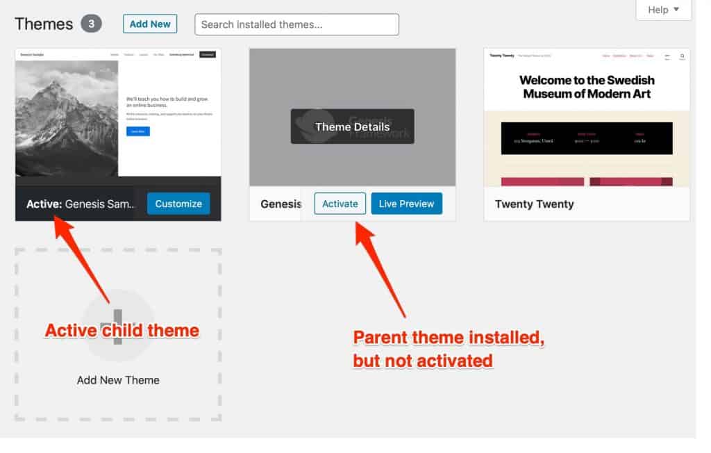 How the Genesis Framework Parent and Child Theme Works