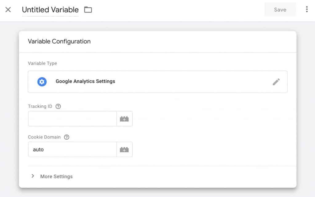 Configure Variable in Google Tag Manager