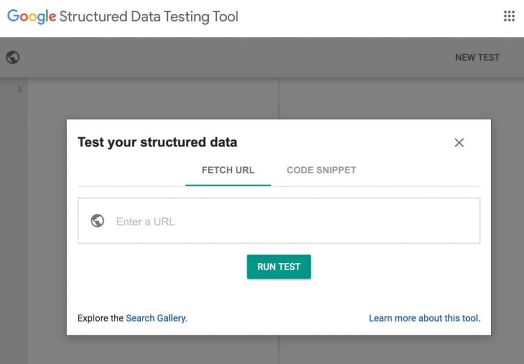 Google Structured Data Testing Tool