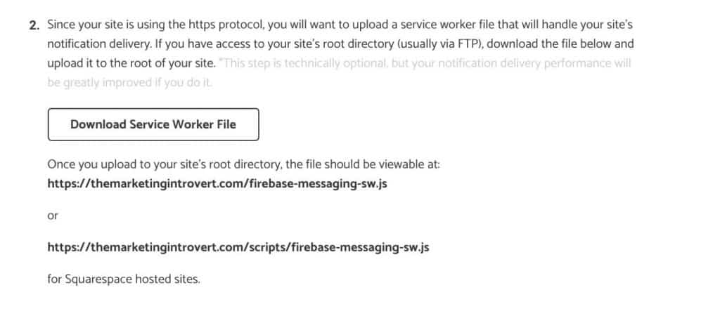 Subscribers Firebase Installation Instructions