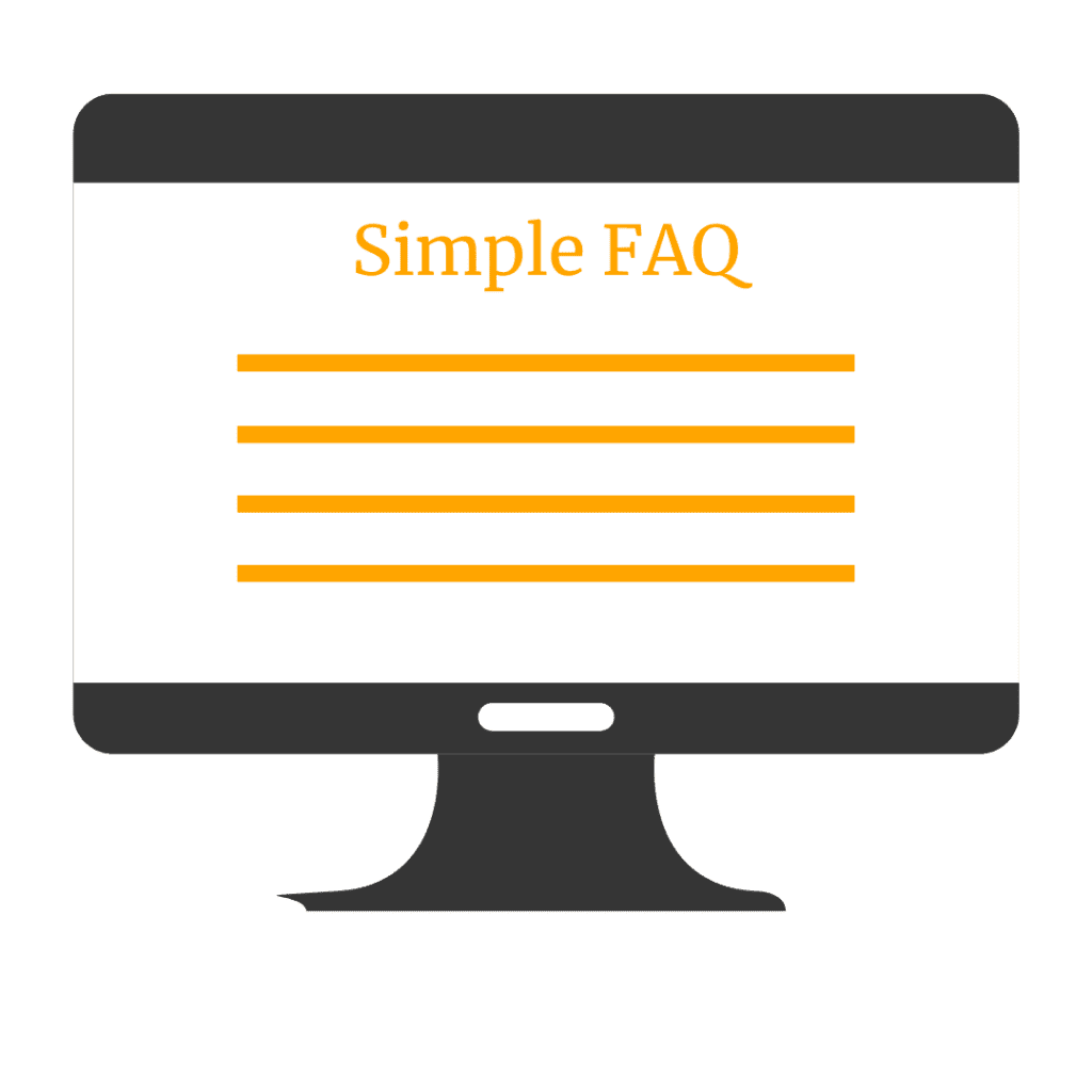 FAQ Page Template Simple