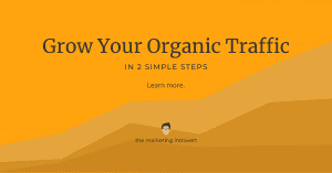 Grow Your Organic Traffic in 2 Simple Steps