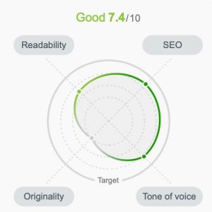 Your Score in the SEO Writing Assistant