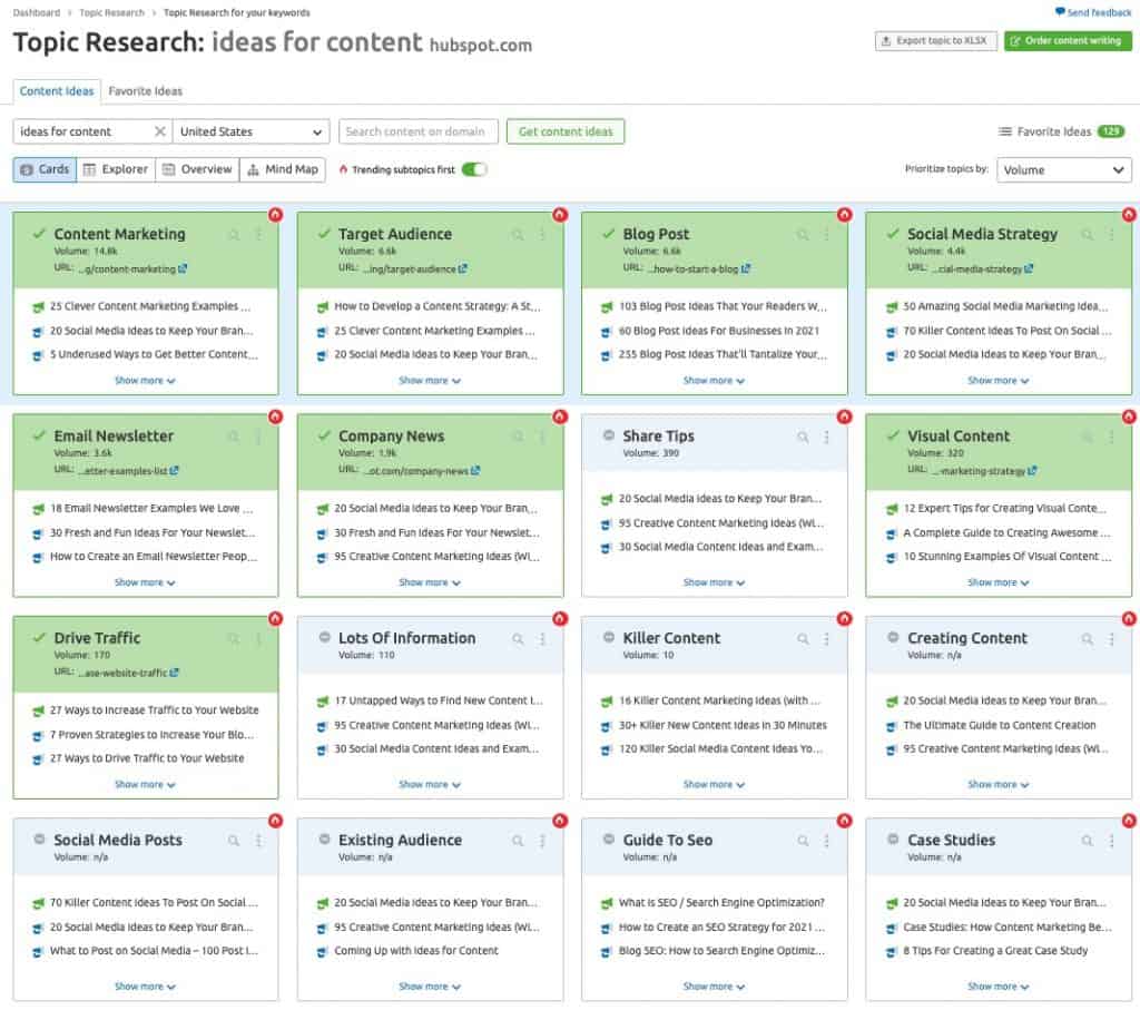Topic Research Tool with Domain Search